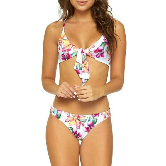 PILYQ Wild Orchid Bikini Swimsuit NEW Reversible Womens - Picture 1 of 8